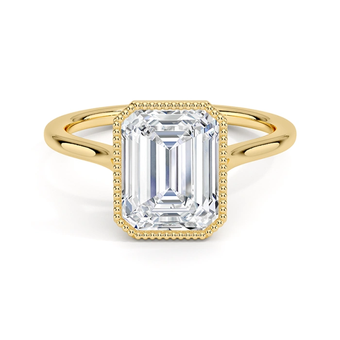 18K Emerald-Cut Lab-Grown Diamond Solitaire Ring Development
