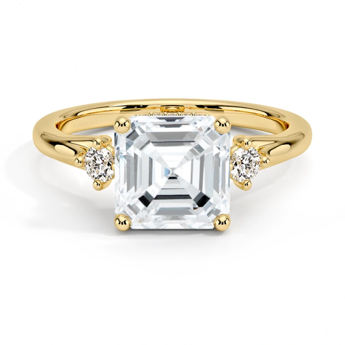Emerald-Cut Three-Stone Lab-Grown Diamond Ring Development