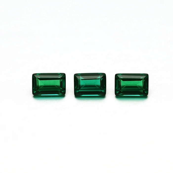 4×6mm Zambian-Color Lab-Grown Emerald Baguette Sourcing