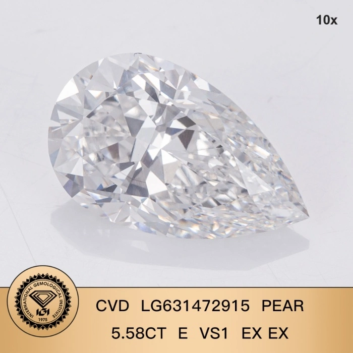 5.58ct Pear-Cut E VS1 Lab-Grown Diamond Sourcing